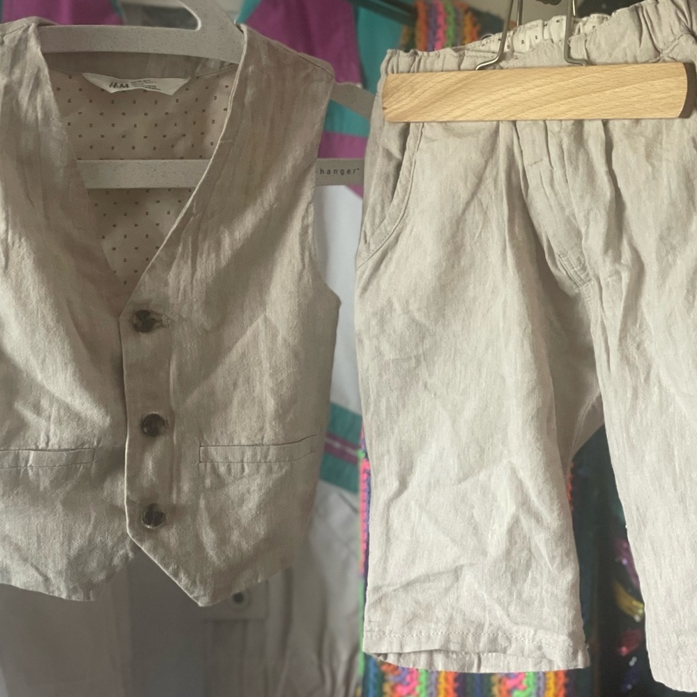 Two-Piece Linen Summer Suit (3-4T)